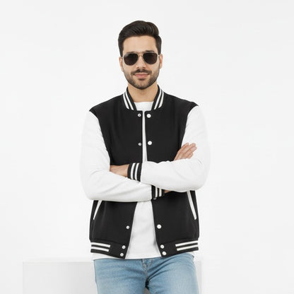Black and White Varsity Jacket