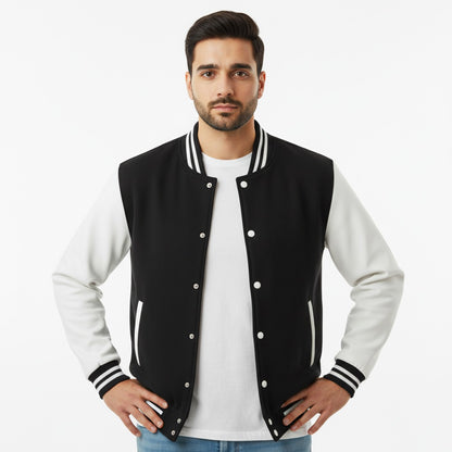 Black and White Varsity Jacket