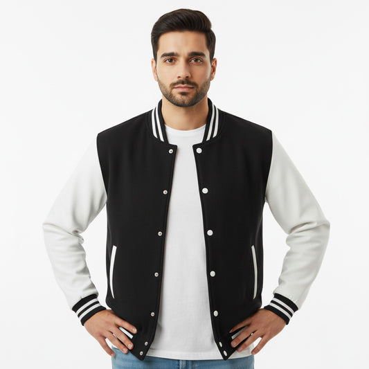 Black and White Varsity Jacket